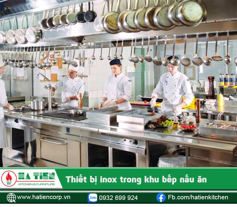 Khu vực bếp nấu ăn