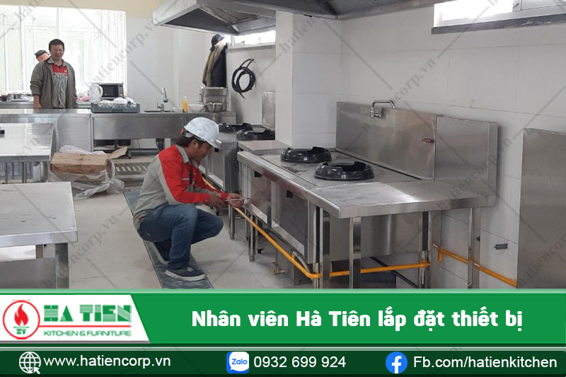 lắp đặt thiết bị bếp công nghiệp