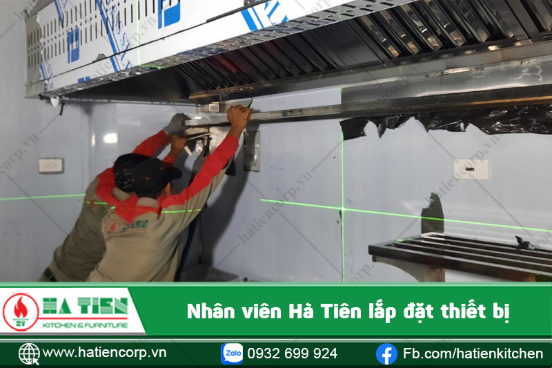 lắp đặt thiết bị bếp công nghiệp