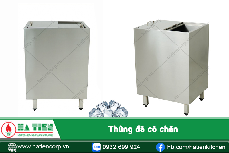 thùng đá inox có chân