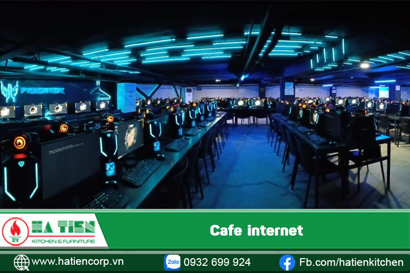Hình ảnh một quán cafe internet
