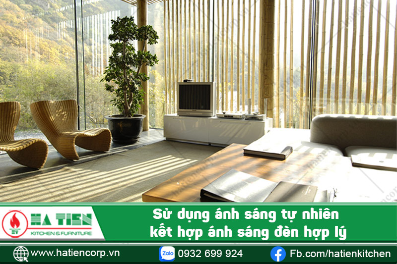 Không sử dụng ánh sáng quán gắt khi thiết kế nhà hàng ngon đẹp