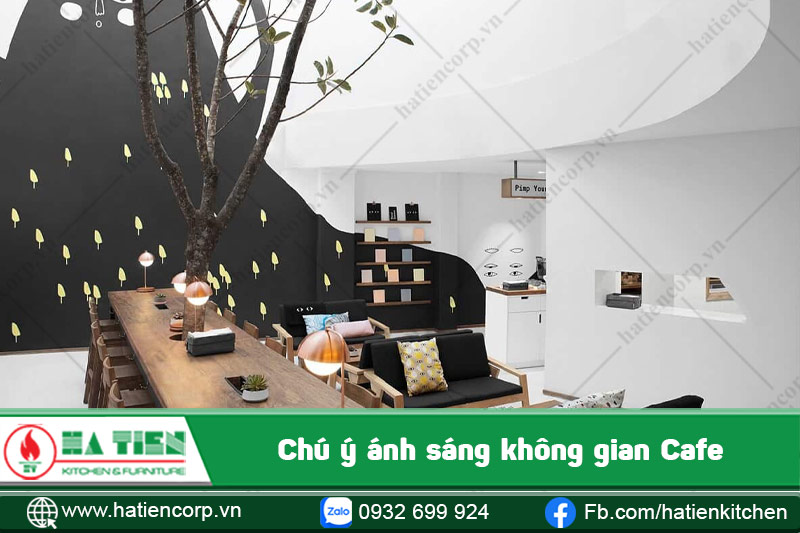 Quán cafe đẹp khi chọn ánh sáng phù hợp
