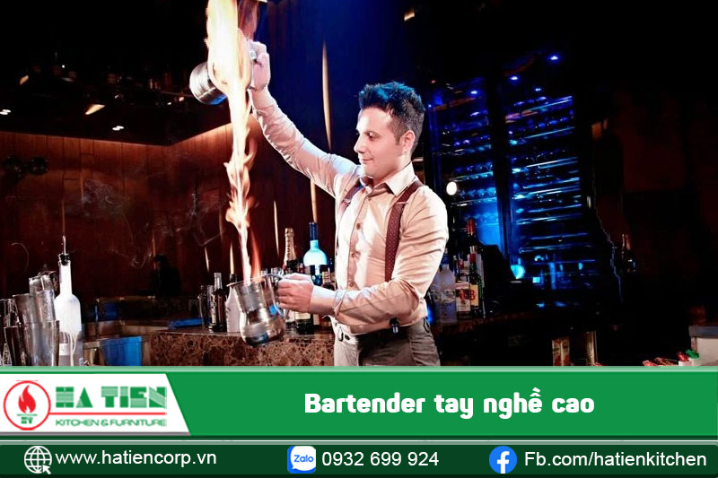 Bartender tại quán sở hữu tay nghề cao