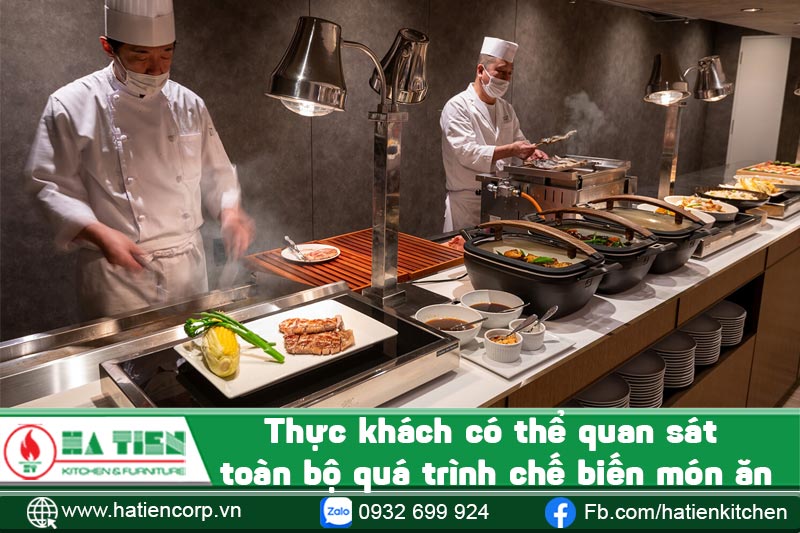 bếp mở nhà hàng 2