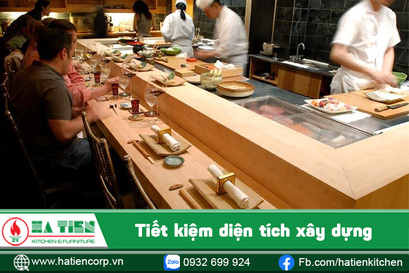 bếp mở nhà hàng 6