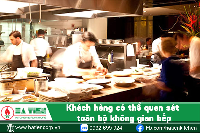 bếp mở nhà hàng 9