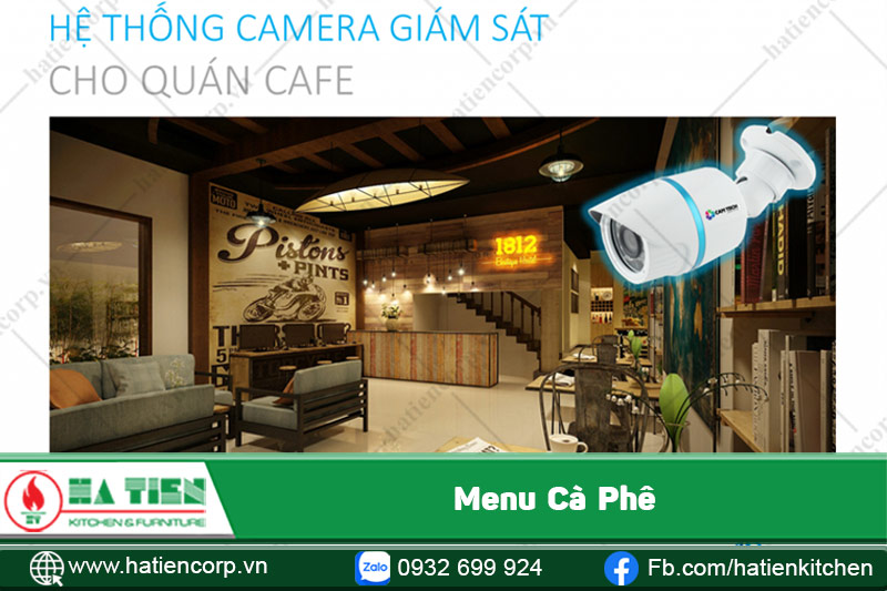 Bố trí camera giám sát tại quán cafe 