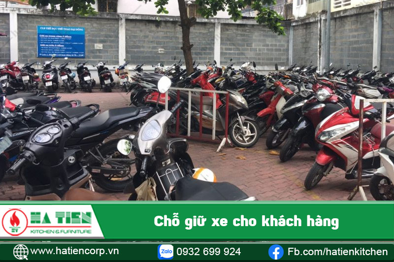 Chỗ giữ xe của quán phải thuận tiện ra vào