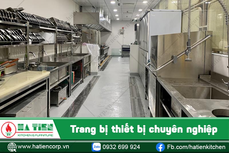 Không gian bếp nhà hàng 3