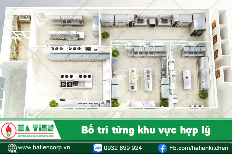 Không gian bếp nhà hàng 4