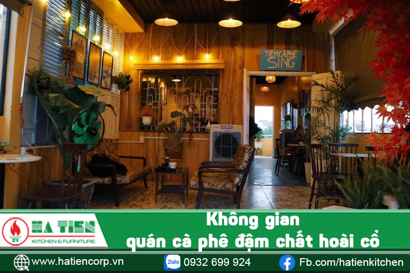 không gian quán cà phê