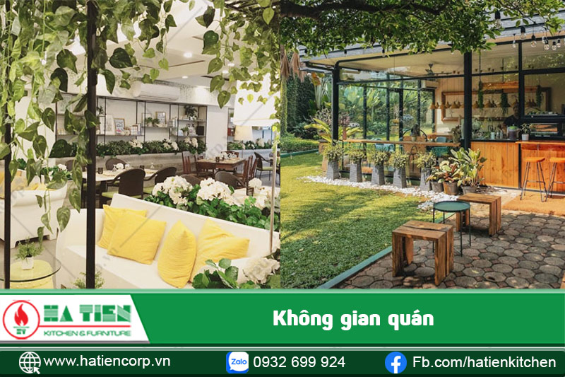 Mở quán cafe sân vườn nhỏ hiệu quả hay không phụ thuộc vào thiết kế