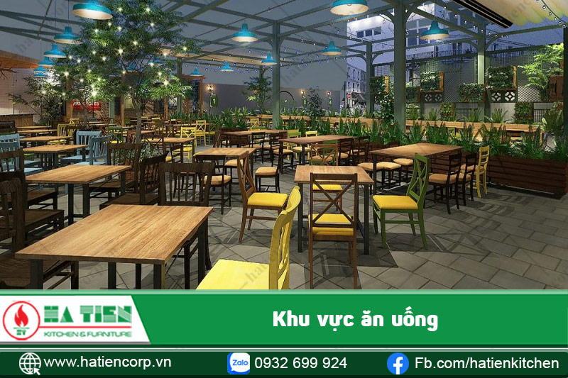 Khu Vực Ăn Uống Rộng Rãi Thoáng Mát