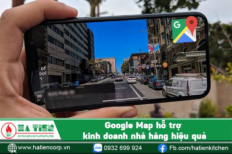 Google Map hỗ trợ kinh doanh nhà hàng hiệu quả
