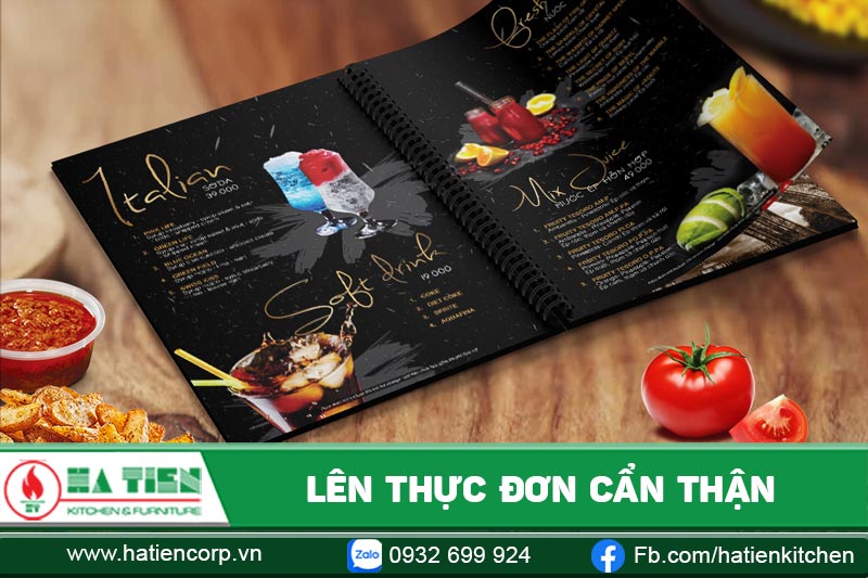 Lên thực đơn cẩn thận