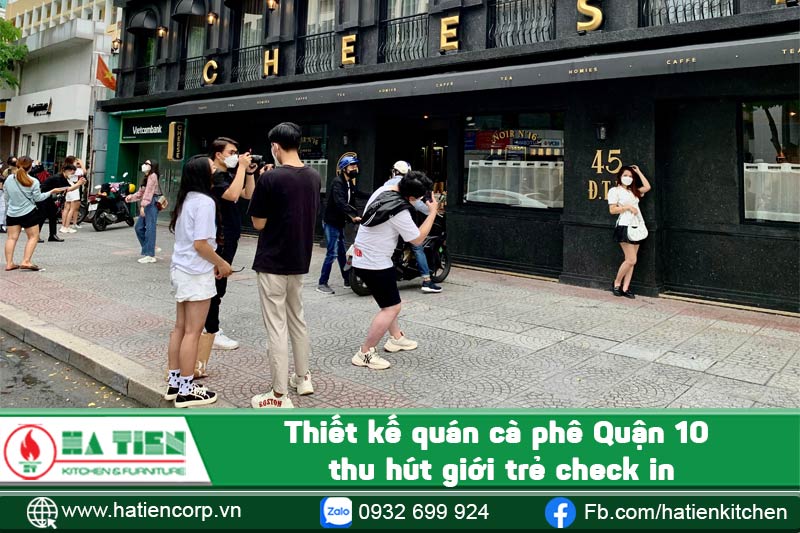 Thiết kế quán cà phê Quận 10 thu hút giới trẻ check in