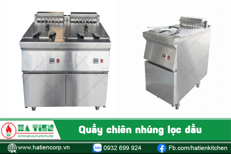 Quầy chiên nhúng lọc dầu 