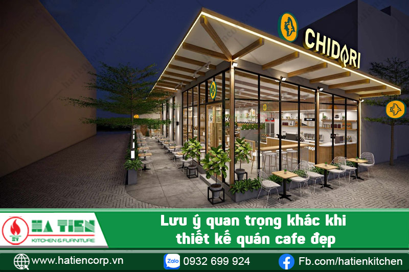Lưu ý quan trọng khi thiết kế quán cafe