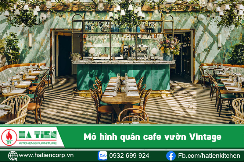 Mở quán cafe sân vườn nhỏ phong cách Vintage