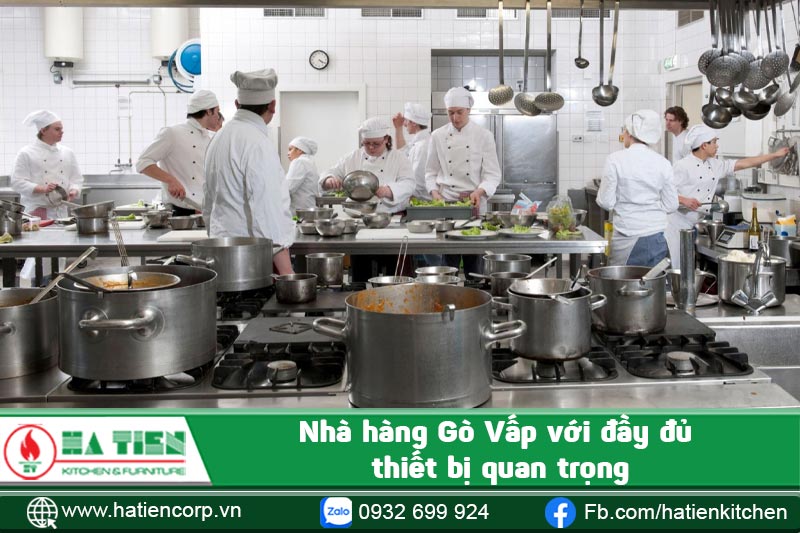 Nhà hàng Gò Vấp với đầy đủ thiết bị quan trọng