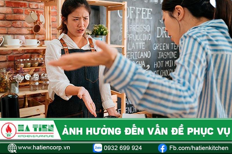 Quản lý quán không đảm bảo dễ ảnh hưởng đến vấn đề phục vụ