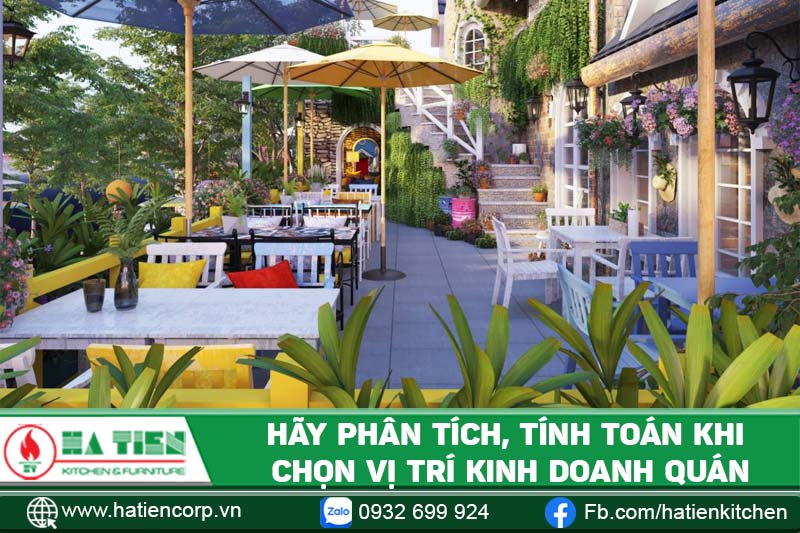 Hãy phân tích và tính toán khi chọn vị trí kinh doanh quán cà phê Tân Bình