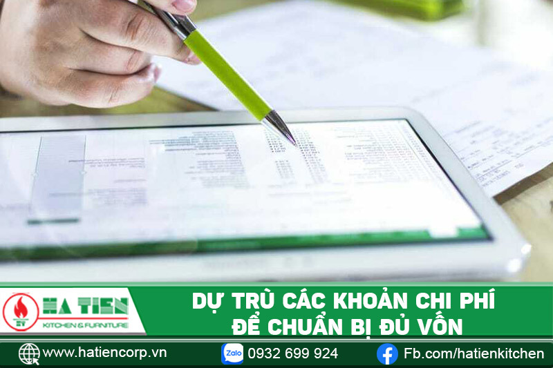 Dự trù các khoản chi phí mở quán cà phê Tân Phú để chủ bị đủ vốn