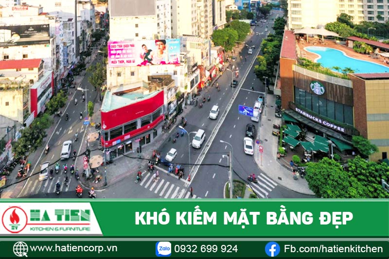 Khó kiếm mặt bằng đẹp