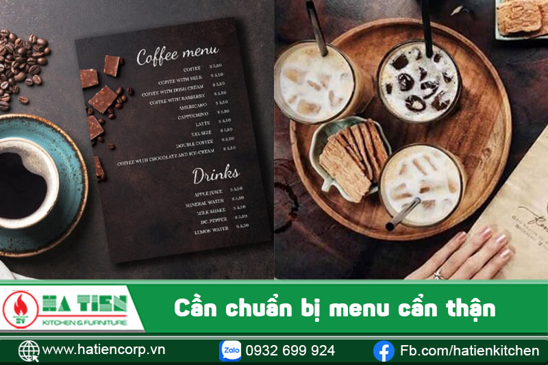 Cần chuẩn bị menu cẩn thận