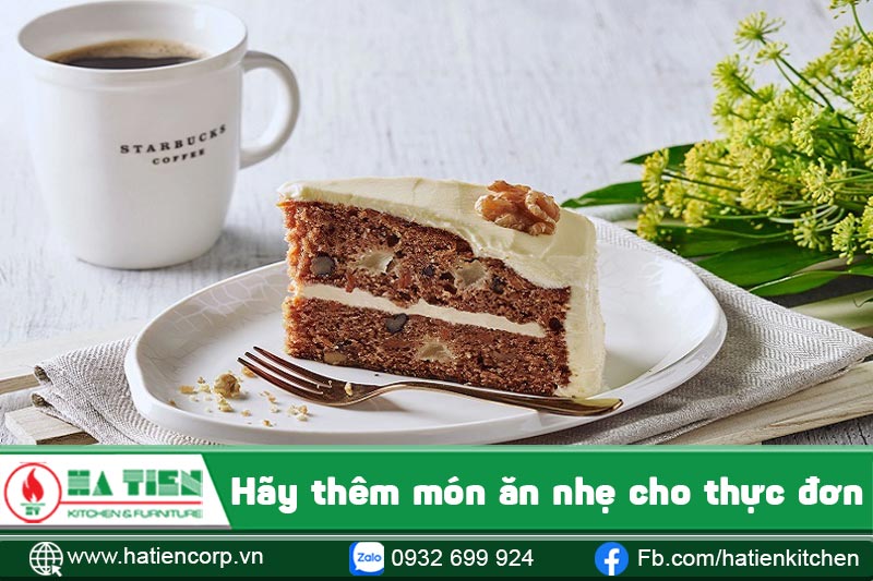 Hãy thêm món ăn nhẹ cho thực đơn