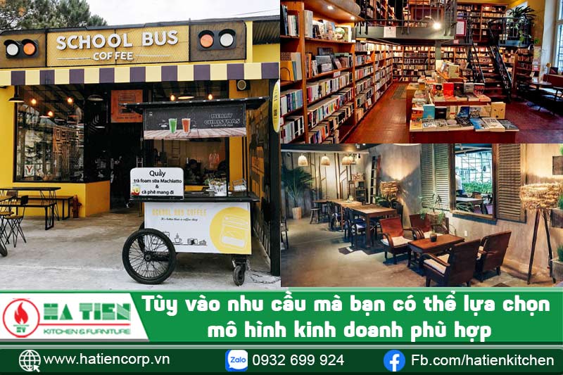 Tùy vào mô hình kinh doanh mà khi mở quán cafe cần những gì