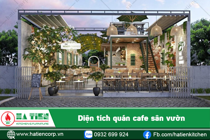 Diện tích mở quán cafe sân vườn nhỏ phải đáp ứng tiêu chuẩn đề ra