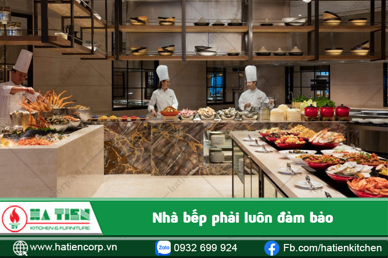 Nhà bếp nên đảm bảo sự thoáng mát