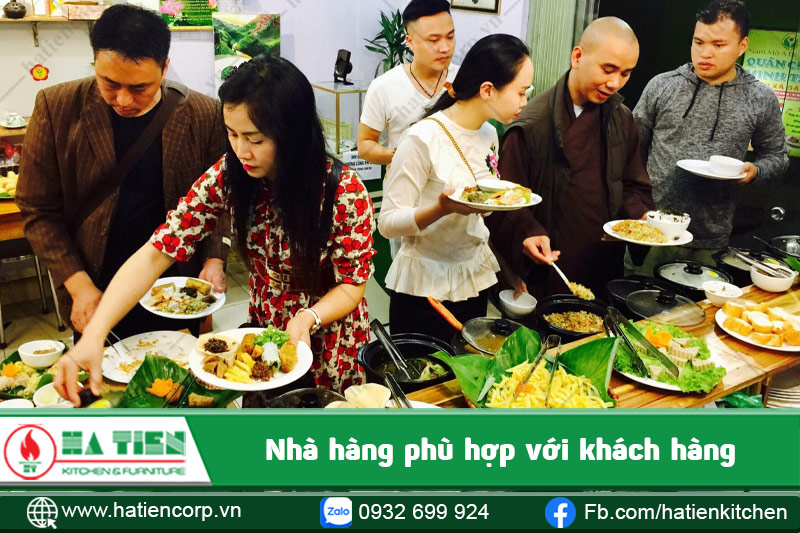 Nhà hàng phù hợp với khách hàng ăn chay hiện nay được xây dựng nhiều