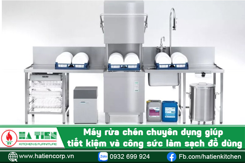 Máy rửa chén chuyên dụng giúp tiết kiệm và công sức làm sạch đồ dùng