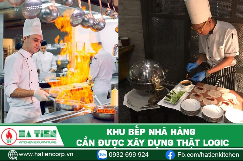 Khu bếp nhà hàng món Thái phải được xây dựng thật logic