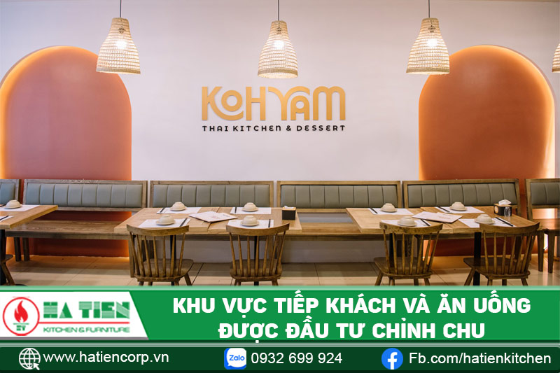 Khu vực tiếp khách, ăn uống cần đầu tư chỉnh chu nhất