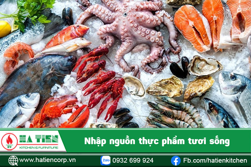 Nhập nguồn hải sản tươi sống