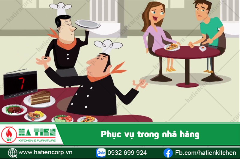 Nhà hàng quy mô đẳng cấp thì sẽ yêu cầu cao hơn về cung cách phục vụ khách hàng