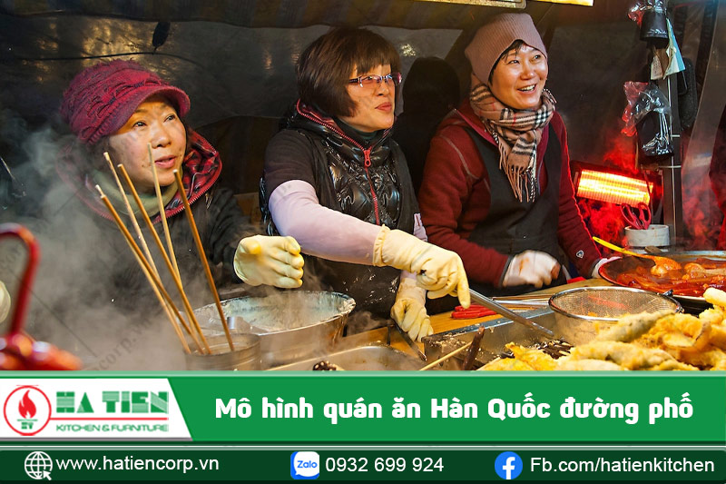 Quán ăn có các món ăn đặc trưng của đường phố Hàn Quốc