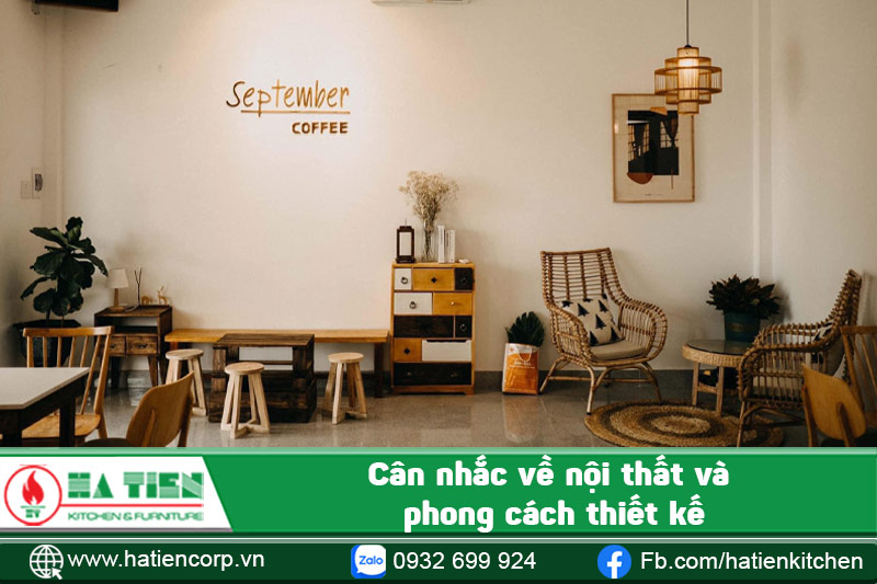 Cân nhắc về nội thất và phong cách thiết kế