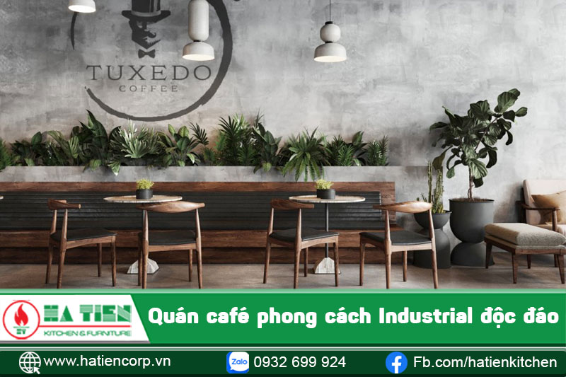 Quán café phong cách Industrial độc đáo
