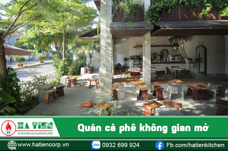 quán cà phê không gian mở