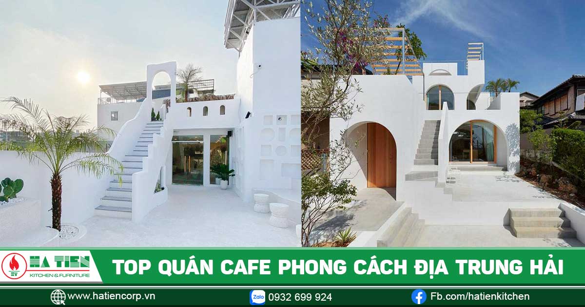quán cà phê phong cách địa trung hải