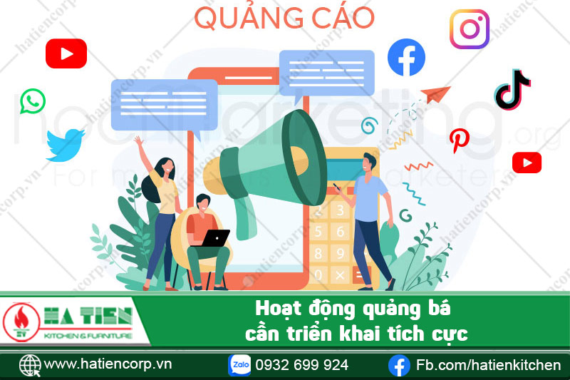 Chi phí cho khâu marketing tùy thuộc vào quy mô quán