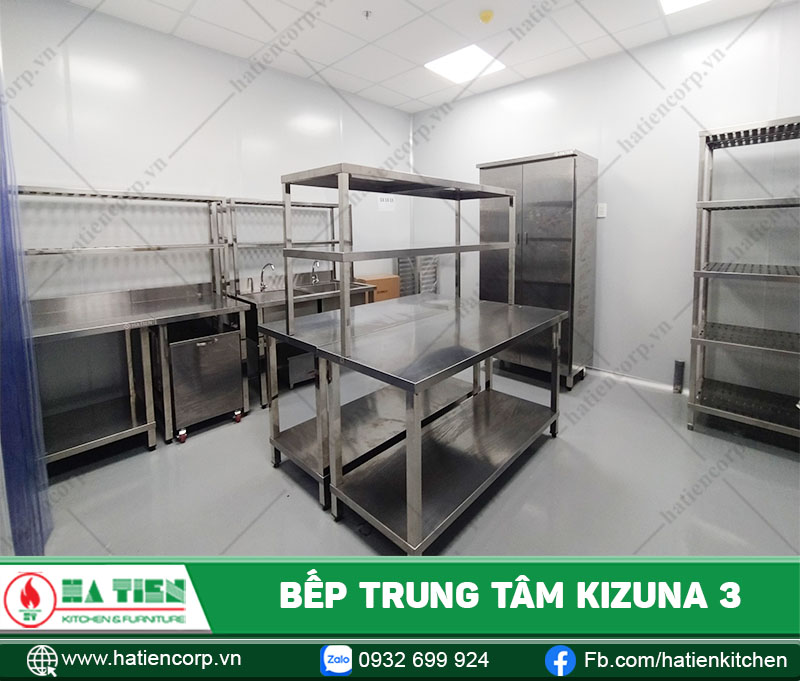 Thiết kế bếp công nghiệp tại Long An - Bếp trung tâm công ty KIZUNA 3
