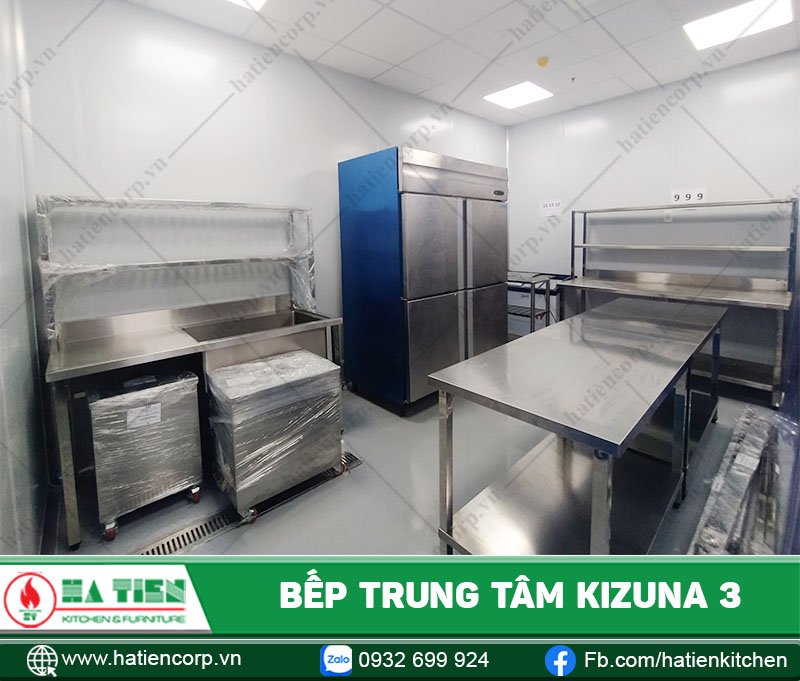 Thiết kế bếp công nghiệp tại Long An - Bếp trung tâm công ty KIZUNA 3