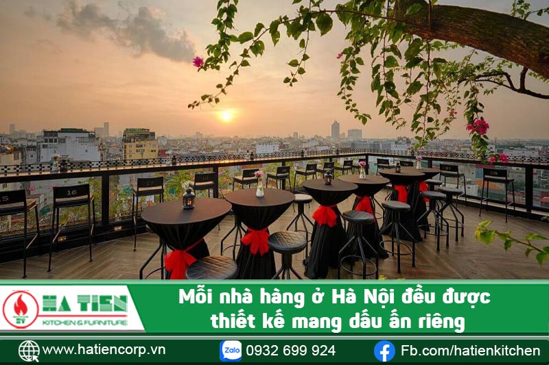 Mỗi nhà hàng ở Hà Nội đều được thiết kế mang dấu ấn riêng