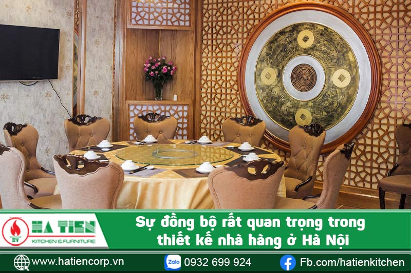 Sự đồng bộ rất quan trọng trong thiết kế nhà hàng